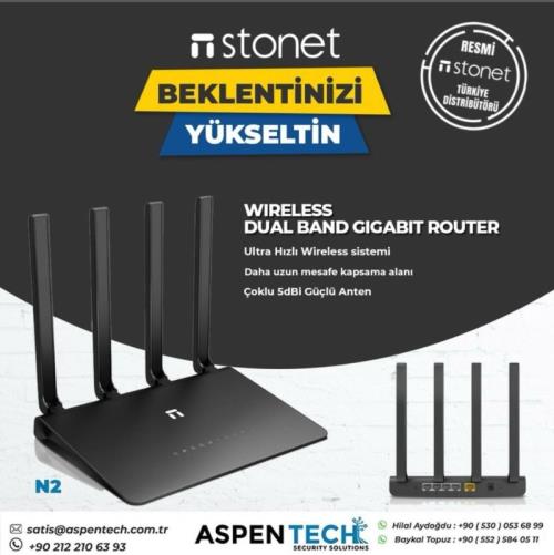 STONET 5 PORT N2 (AC1200 WİRELESS DUAL BAND GİGABİT ROUTER)